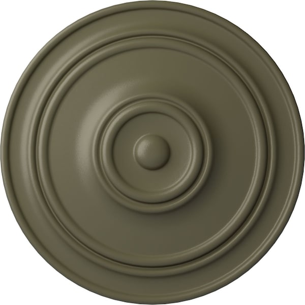 Ekena Millwork Classic Ceiling Medallion (For Canopies up to 5 1/2"), 21 7/8"OD x 2 3/8"P, Spartan Stone CM22CLSSF - main